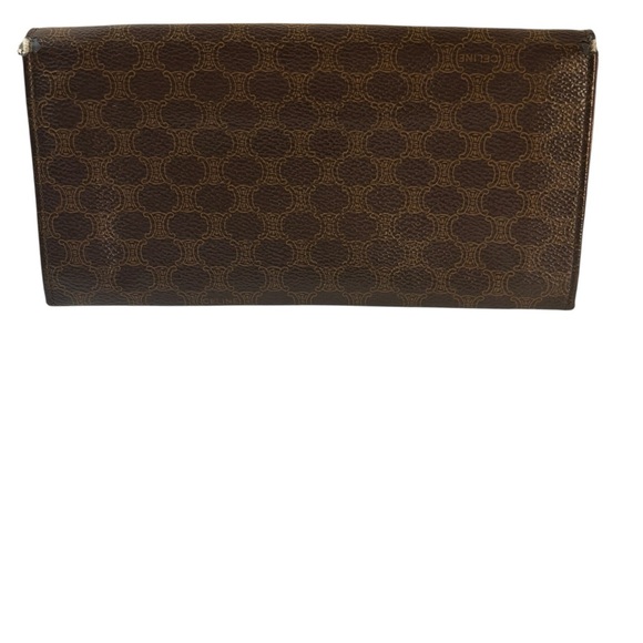 Vintage Céline Macadam Wallet Brown Triomphe Canvas & Leather - Picture 3 of 12